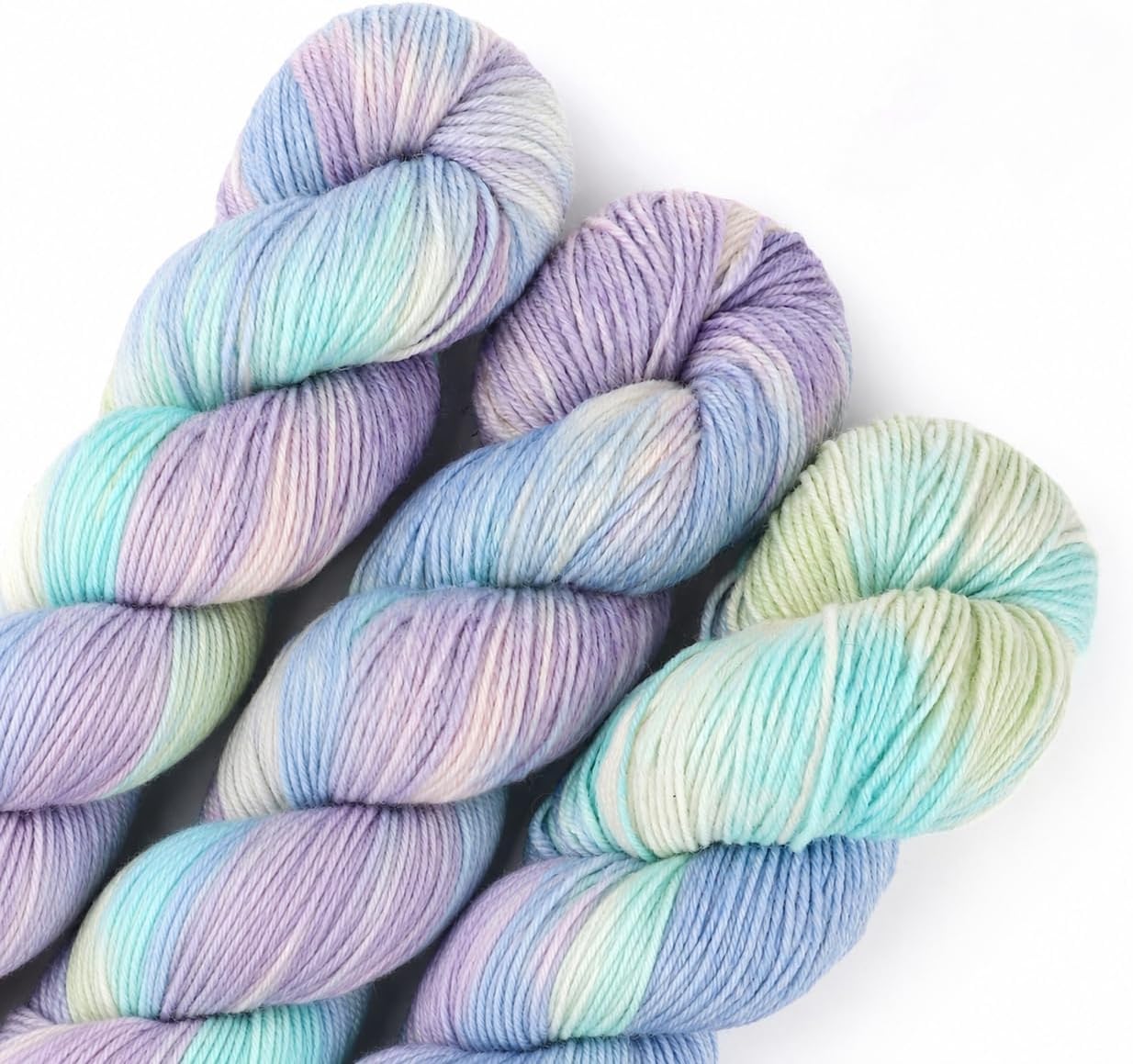 Hand Dyed Sock Yarn with Cashmere — 3 Pack, 300 g, Indigo Blue