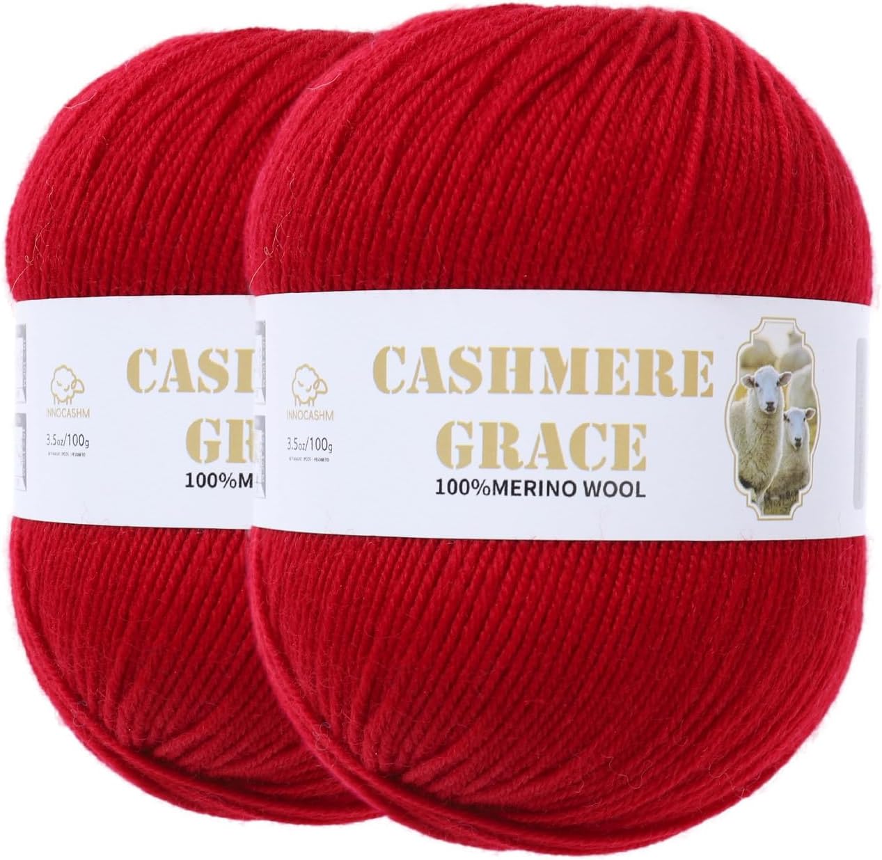 Pure Merino Wool Yarn 4-Ply — 100 g Ball, Approximately 320 Yards